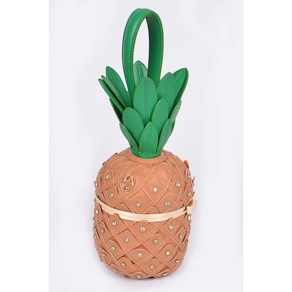 High Quality Key West By‎ The Pool 3d Pineapple Bag Clutch Crossbody - Picture 11 of 13